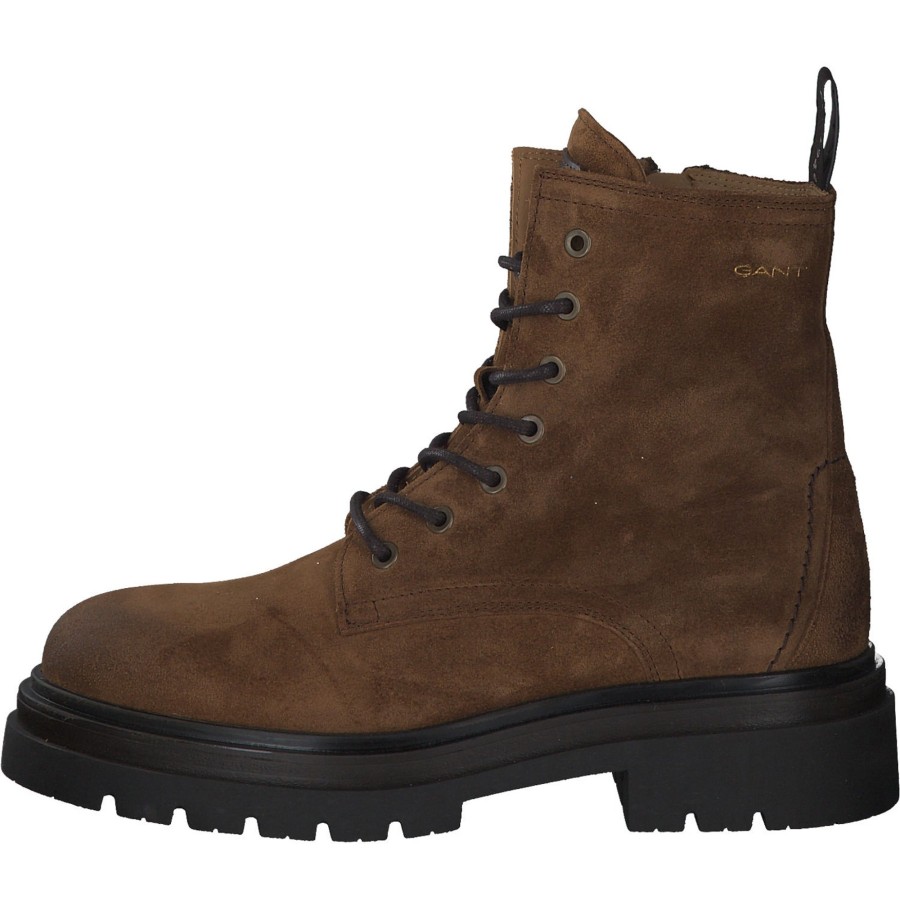 Herren Gant | Gant Ramzee Mid Boot 25643370, Schnu00Fcrstiefeletten, Herren, Tobacco Brown