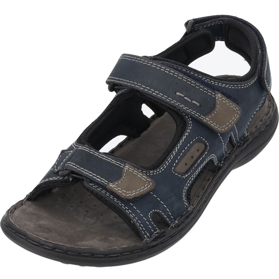 Herren Josef Seibel | Josef Seibel Vincent 08 27308, Klassische Sandalen, Herren, Jeans-Kombi