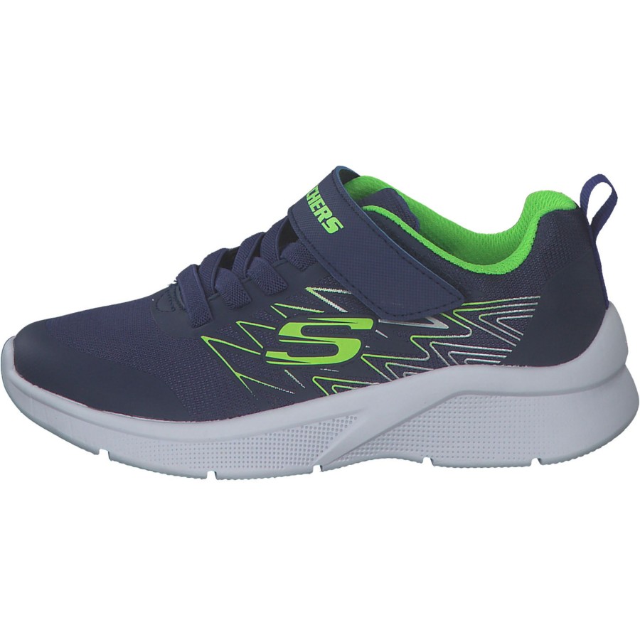 Kinder Skechers | Skechers 403770L, Sneakers Low, Kinder, Nvlm Navy/Lime/Silver