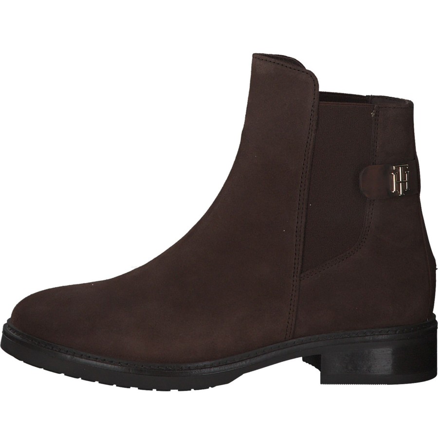 Damen Tommy Hilfiger | Tommy Hilfiger Fw0Fw06750, Chelsea Boots, Damen, Chocolate