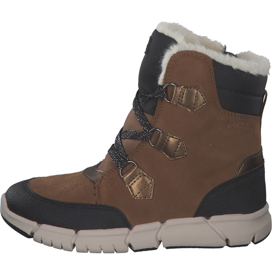 Kinder Geox | Geox J16Apa, Winterstiefel, Kinder, Braun