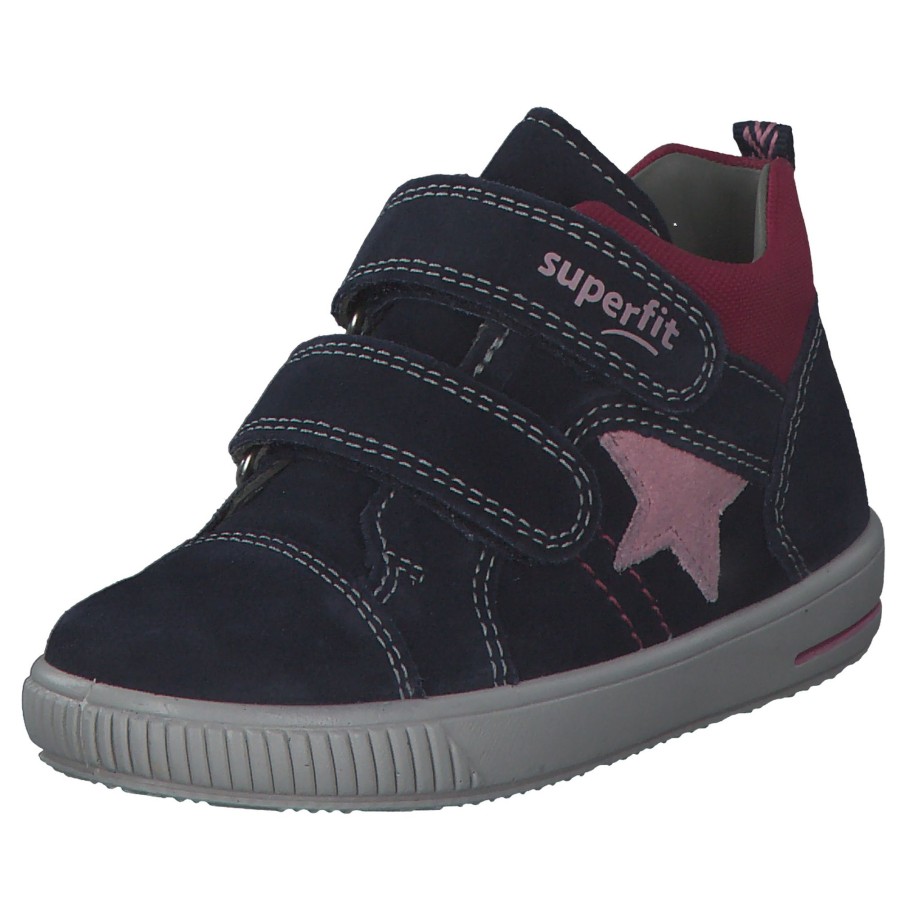 Kinder Superfit | Superfit Moppy 00352, Lauflernschuhe, Kinder, Blau/Rosa/Rot