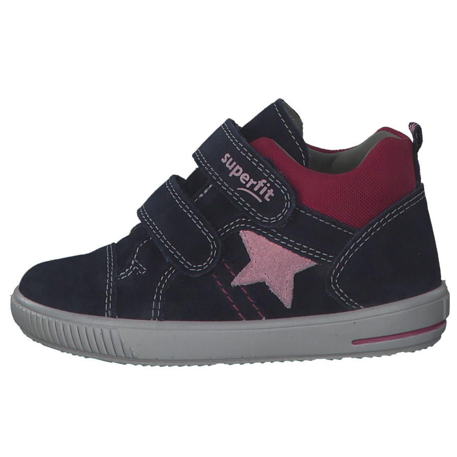 Kinder Superfit | Superfit Moppy 00352, Lauflernschuhe, Kinder, Blau/Rosa/Rot