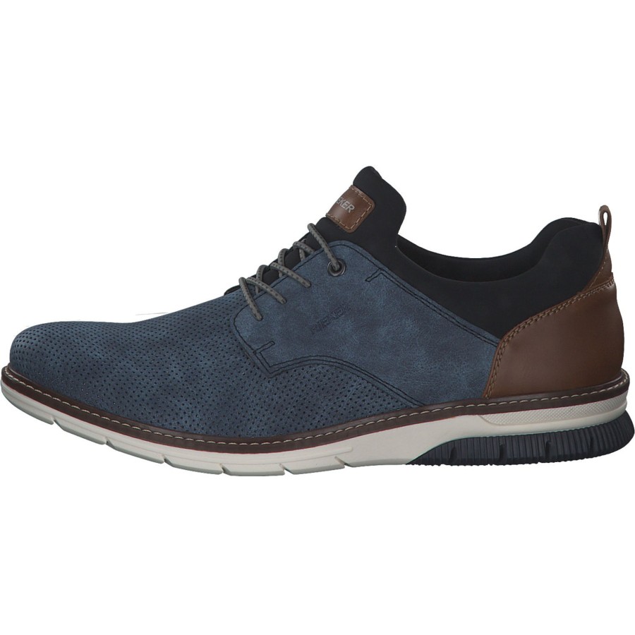 Herren Rieker | Rieker 14450, Business-Schnu00Fcrschuhe, Herren, Blau