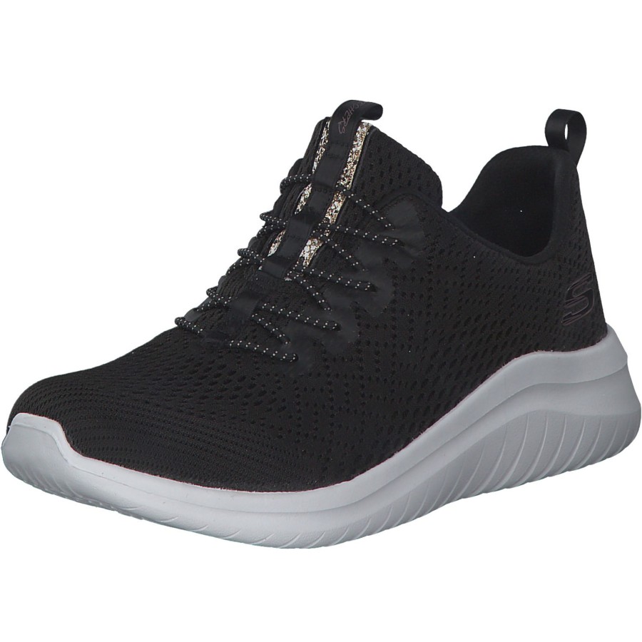 Damen Skechers | Skechers 13350, Sneakers Low, Damen, Schwarz/Weiu00Df