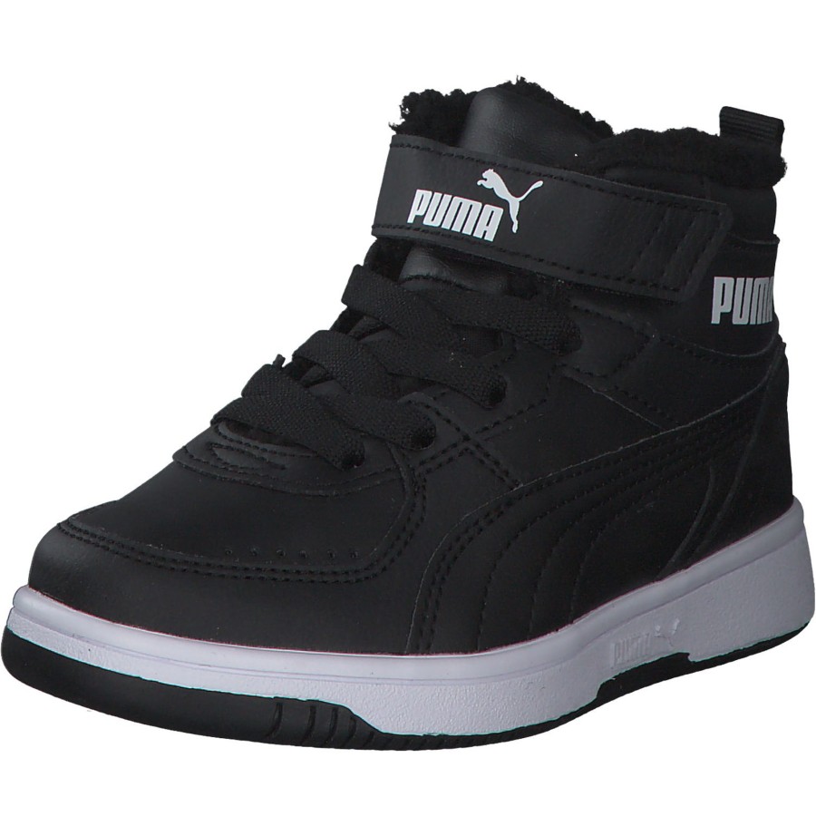 Kinder Puma | Puma Rebound Joy Fur Ps 375479, Sneakers Low, Kinder, Puma Black-Puma White