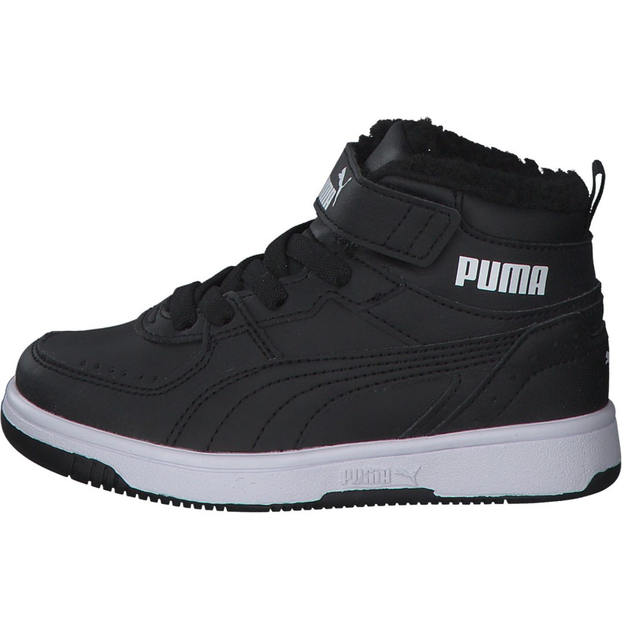 Kinder Puma | Puma Rebound Joy Fur Ps 375479, Sneakers Low, Kinder, Puma Black-Puma White