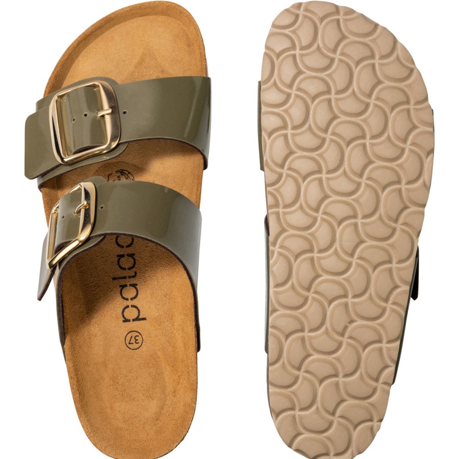 Damen Palado | Palado Samos Gs, Pantoletten, Damen, Lack Creme Olive