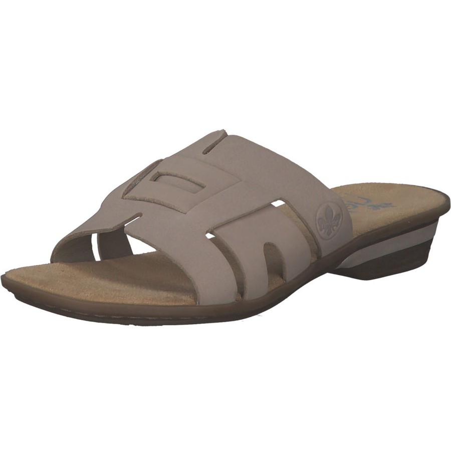 Damen Rieker | Rieker 63486, Pantoletten & Badeschuhe, Damen, Beige