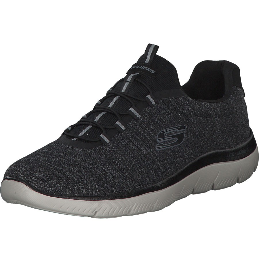 Herren Skechers | Skechers 52813, Sneakers Low, Herren, Schwarz Weiu00Df