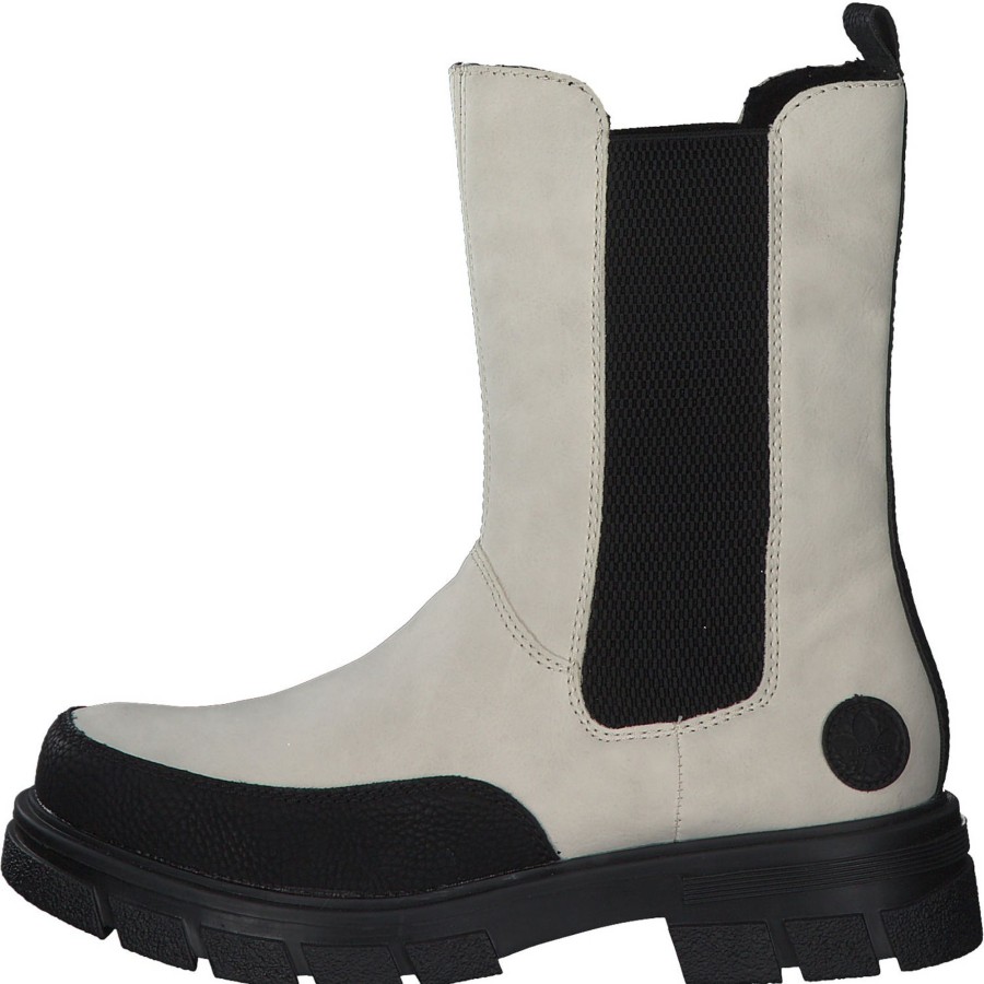 Damen Rieker | Rieker Z9170, Stiefel, Damen, Weiu00Df