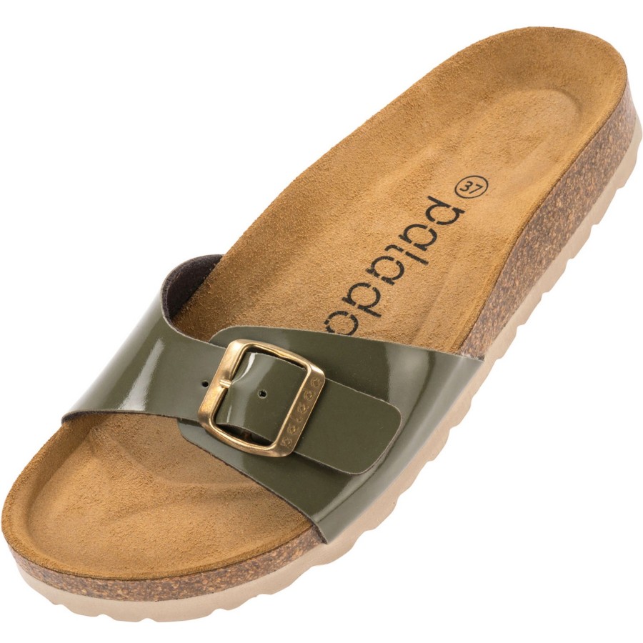 Damen Palado | Palado Malta, Pantoletten, Damen, Lack Creme Olive