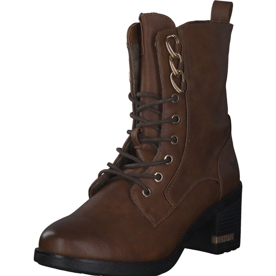 Damen Mustang | Mustang 1441501, Stiefeletten, Damen, Cognac