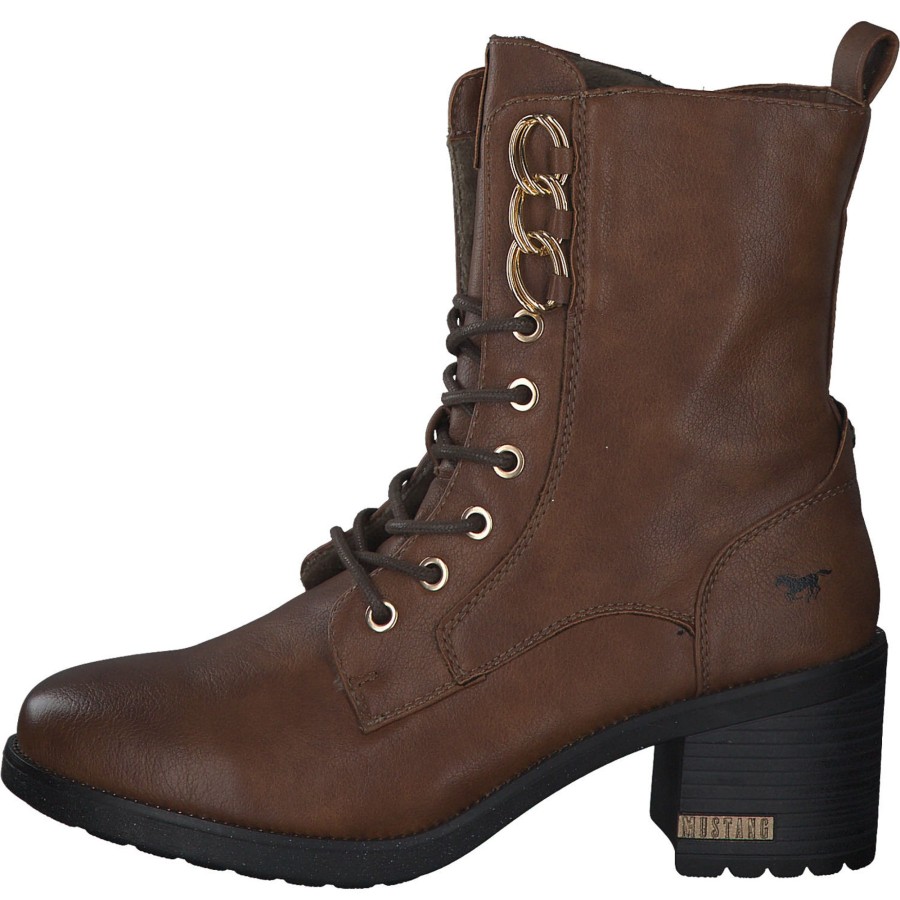 Damen Mustang | Mustang 1441501, Stiefeletten, Damen, Cognac