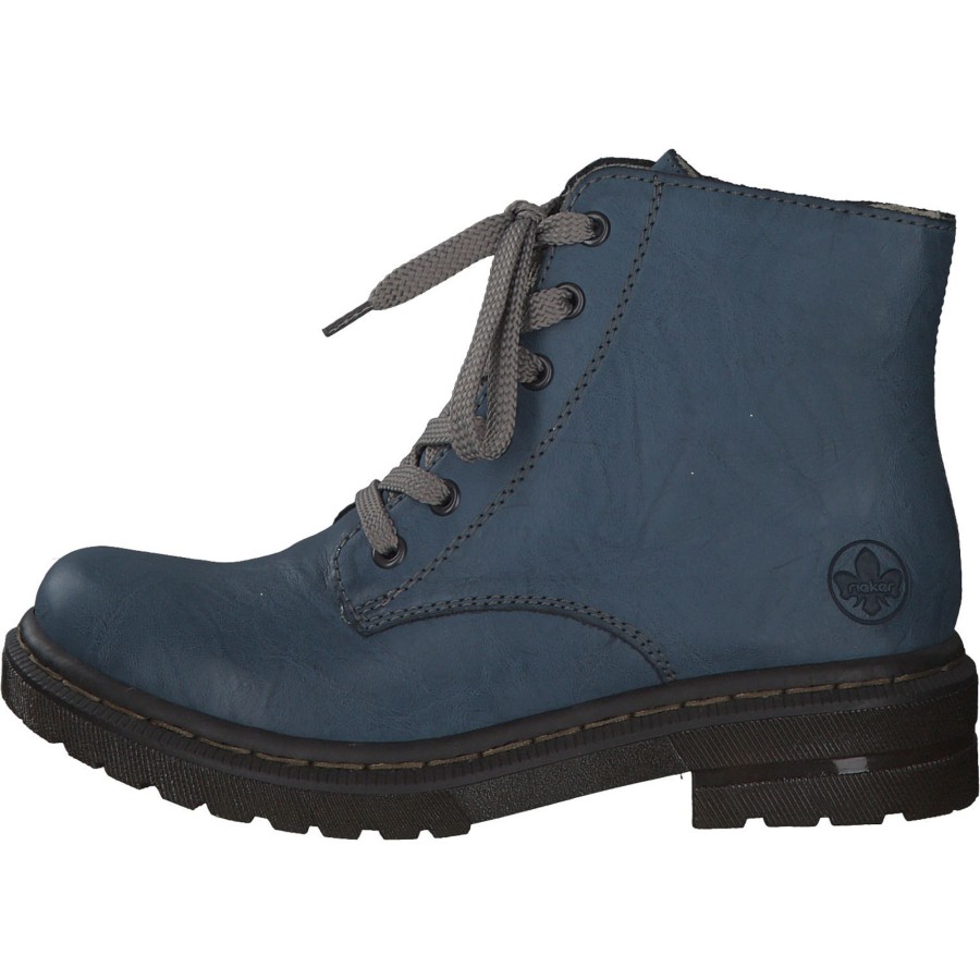 Damen Rieker | Rieker 78240, Stiefeletten, Damen, Blau