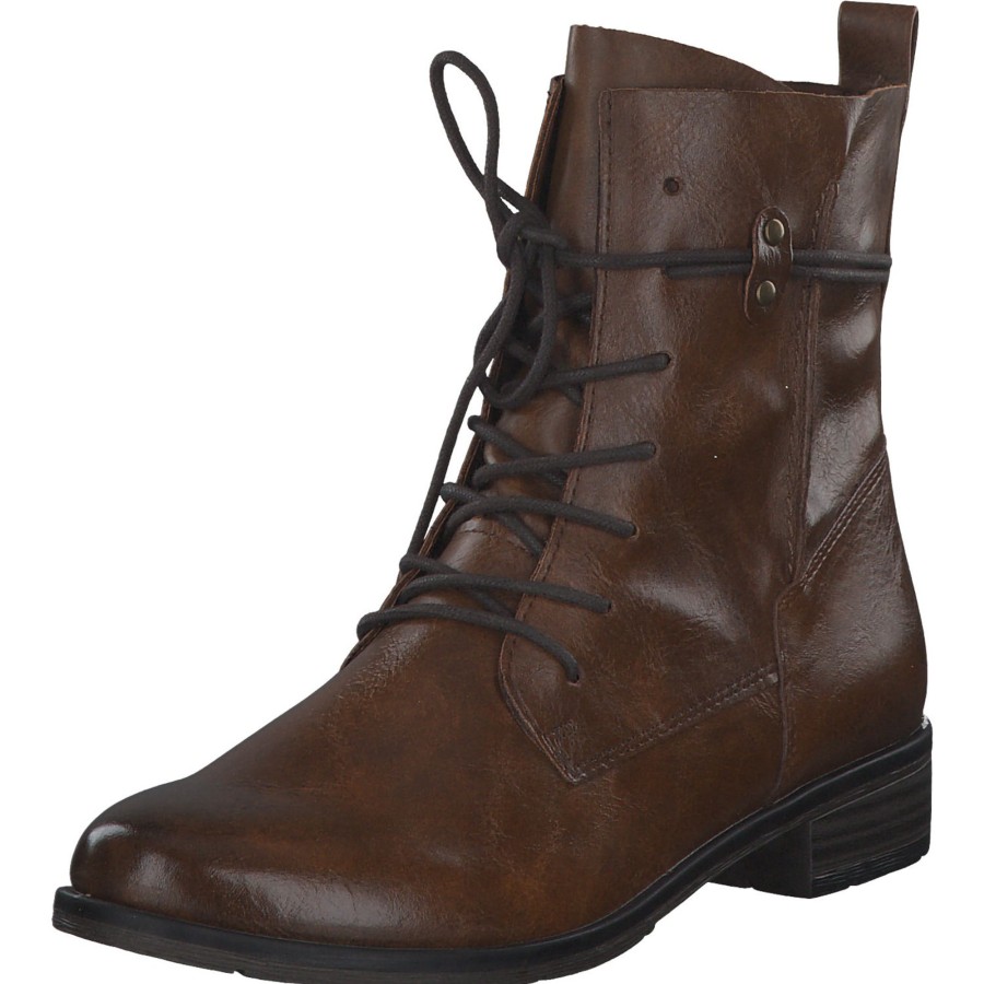 Damen Marco Tozzi | Marco Tozzi 25110, Stiefeletten, Damen, Cognac