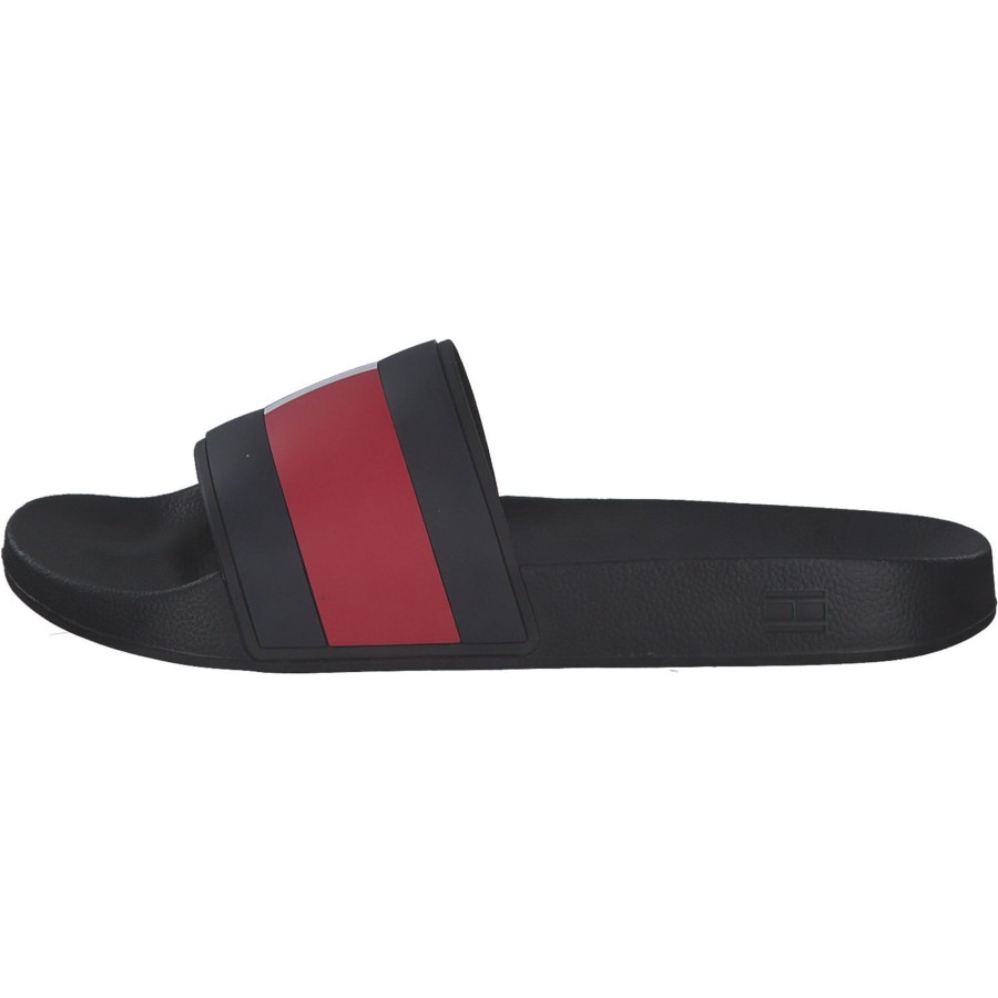 Herren Tommy Hilfiger | Tommy Hilfiger Fm0Fm04263, Badelatschen, Herren, Schwarz