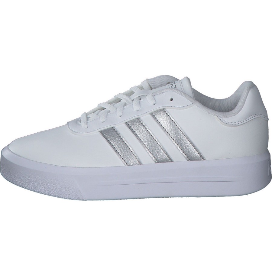 Damen adidas core | Adidas Core Court Platform, Sneakers Low, Damen, Weiu00Df Silber