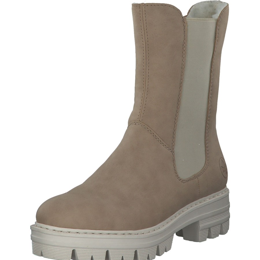 Damen Rieker | Rieker 76190, Chelsea Boots, Damen, Beige