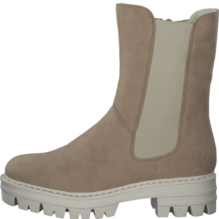 Damen Rieker | Rieker 76190, Chelsea Boots, Damen, Beige