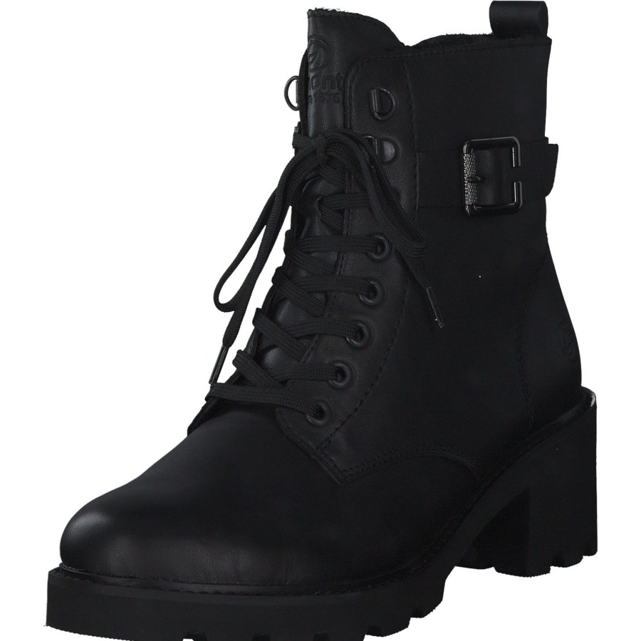 Damen Remonte | Remonte D0A74, Schnu00Fcrstiefeletten, Damen, Schwarz