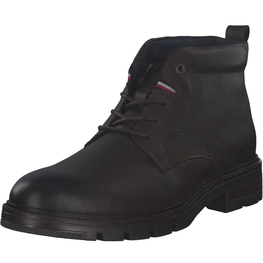 Herren Tommy Hilfiger | Tommy Hilfiger Fm0Fm03777, Schnu00Fcrstiefeletten, Herren, Schwarz