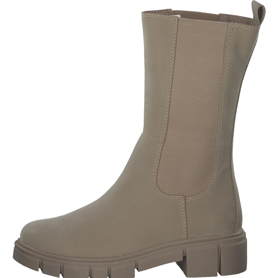 Damen Marco Tozzi | Marco Tozzi 25410, Stiefeletten, Damen, Taupe Nubuck