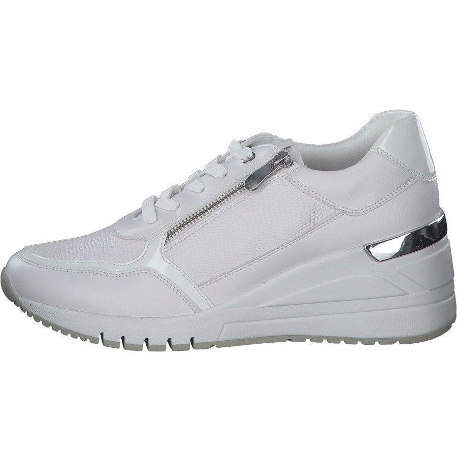 Damen Marco Tozzi | Marco Tozzi 23743, Schnu00Fcrschuhe, Damen, White