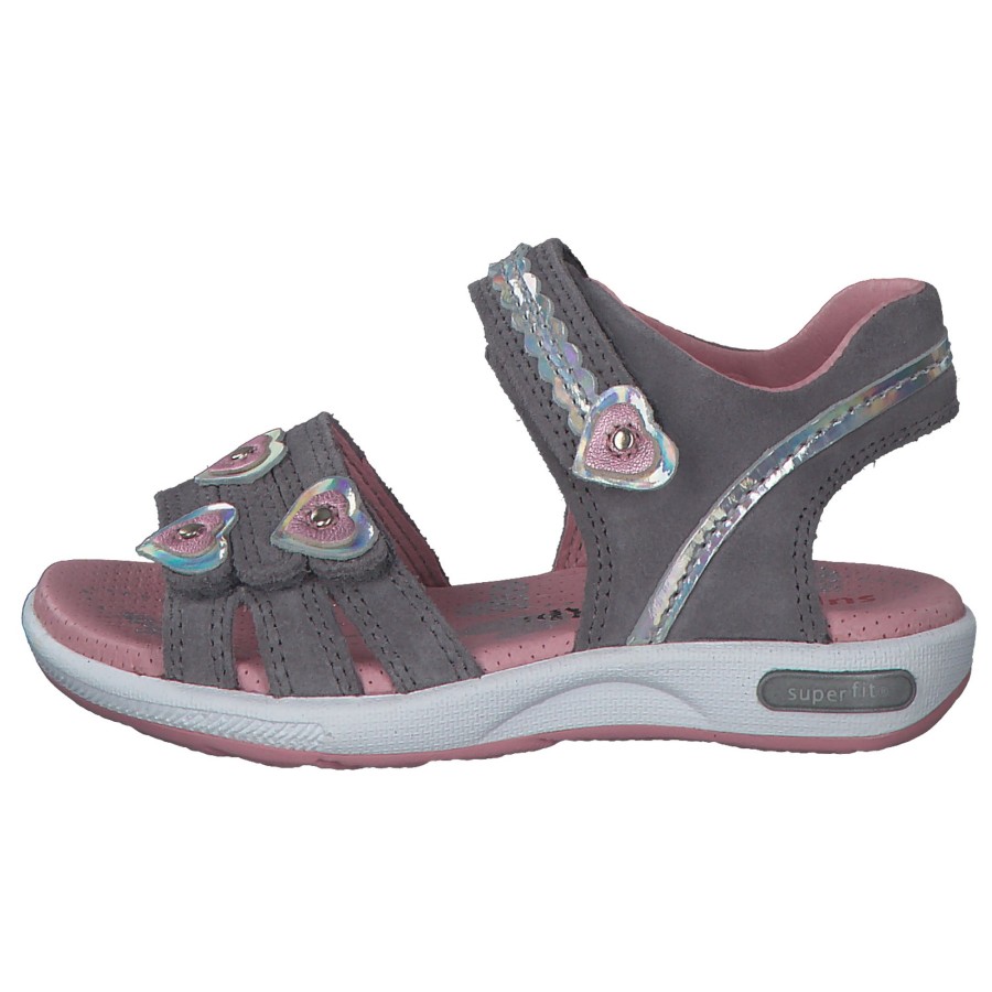 Kinder Superfit | Superfit Emily 06133, Sandalen (Kinder), Kinder, Hellgrau/Rosa