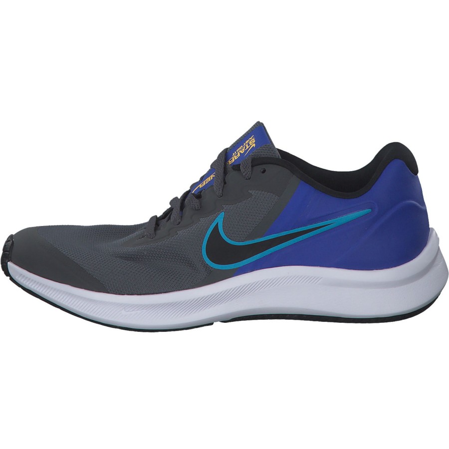 Herren Nike | Nike Star Runner 3 Da2776 M, Sneakers Low, Herren, Iron Grey/Black-Blue Lightning