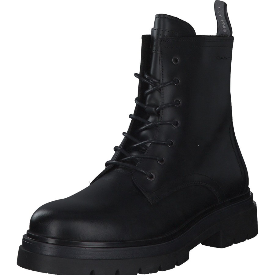 Herren Gant | Gant Ramzee Mid Boot 25641371, Schnu00Fcrstiefeletten, Herren, Black