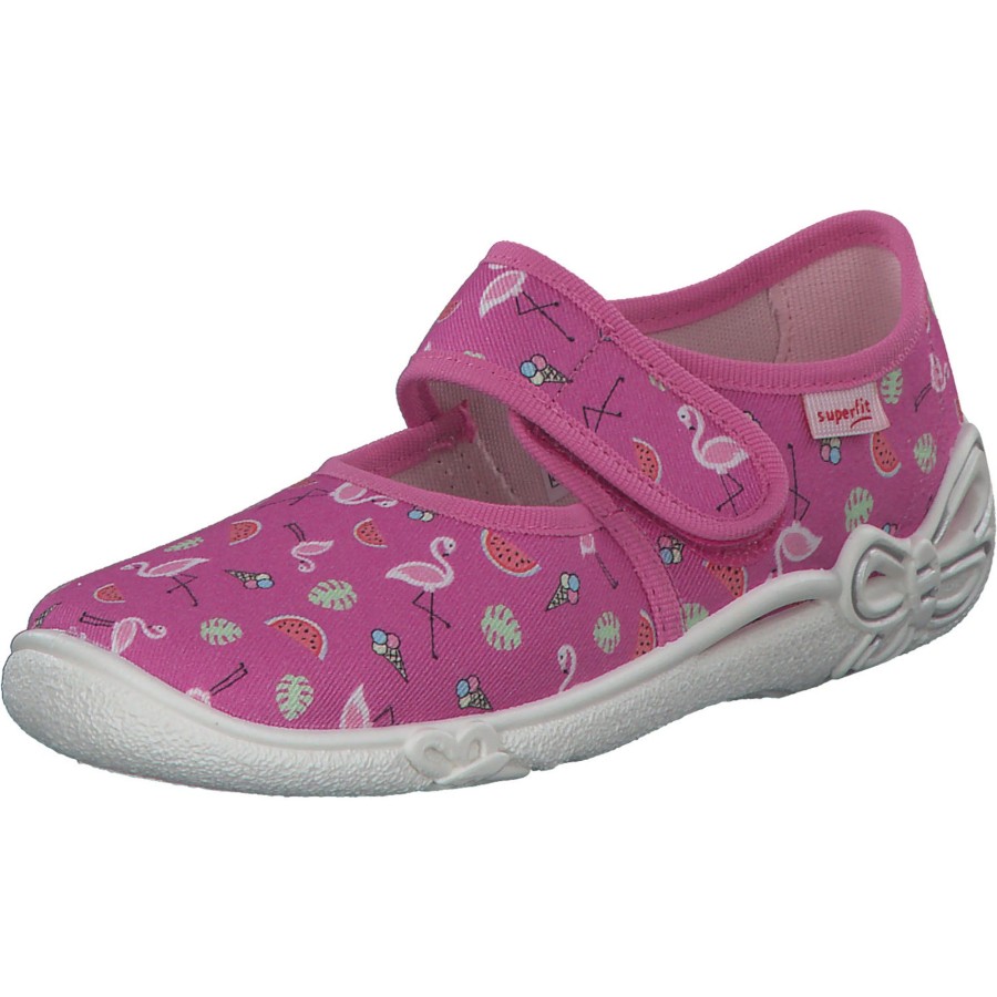 Kinder Superfit | Superfit Belinda 00288, Hausschuhe, Kinder, Pink/Mehrfarbig