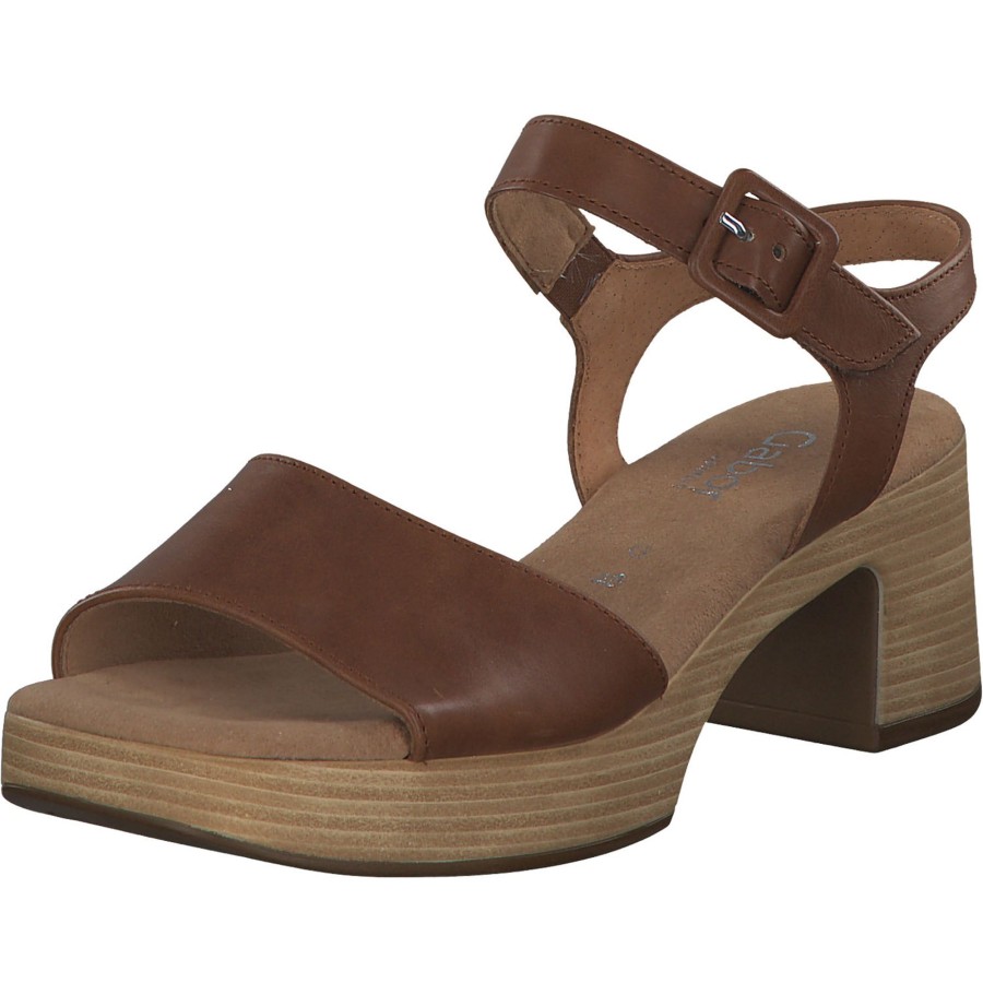 Damen Gabor | Gabor Comfort 22.721, Plateau-Sandaletten, Damen, Camel