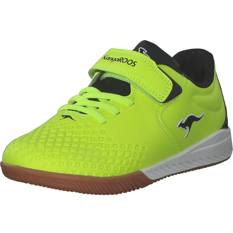 Kinder KangaROOS | Kangaroos K5-Comb Ev 18766, Hallenschuhe, Kinder, Neon Yellow/Jet Black