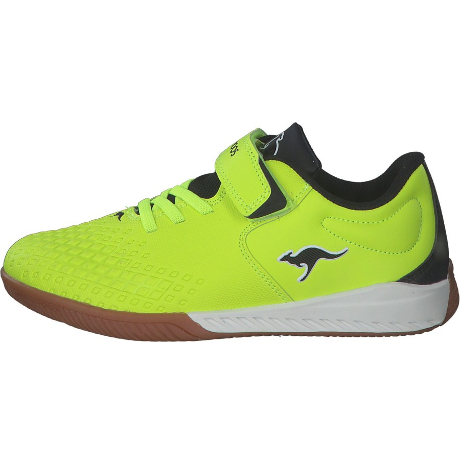 Kinder KangaROOS | Kangaroos K5-Comb Ev 18766, Hallenschuhe, Kinder, Neon Yellow/Jet Black