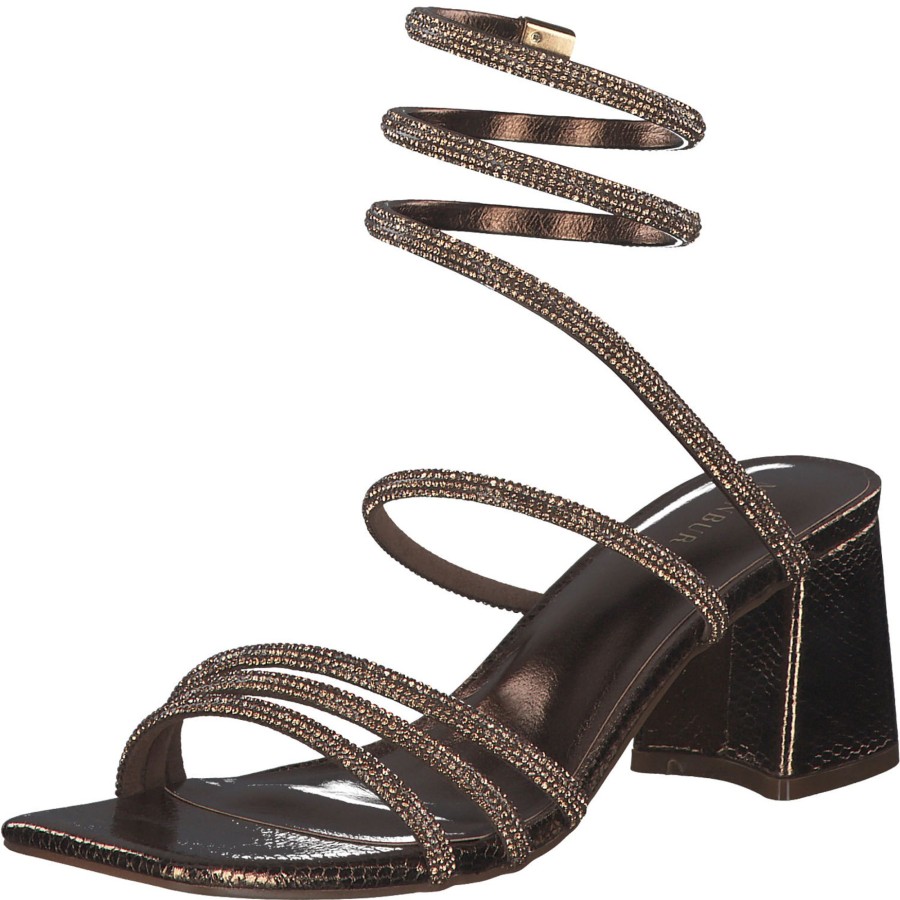 Damen Menbur | Menbur 23790, Plateau-Sandaletten, Damen, Bronze