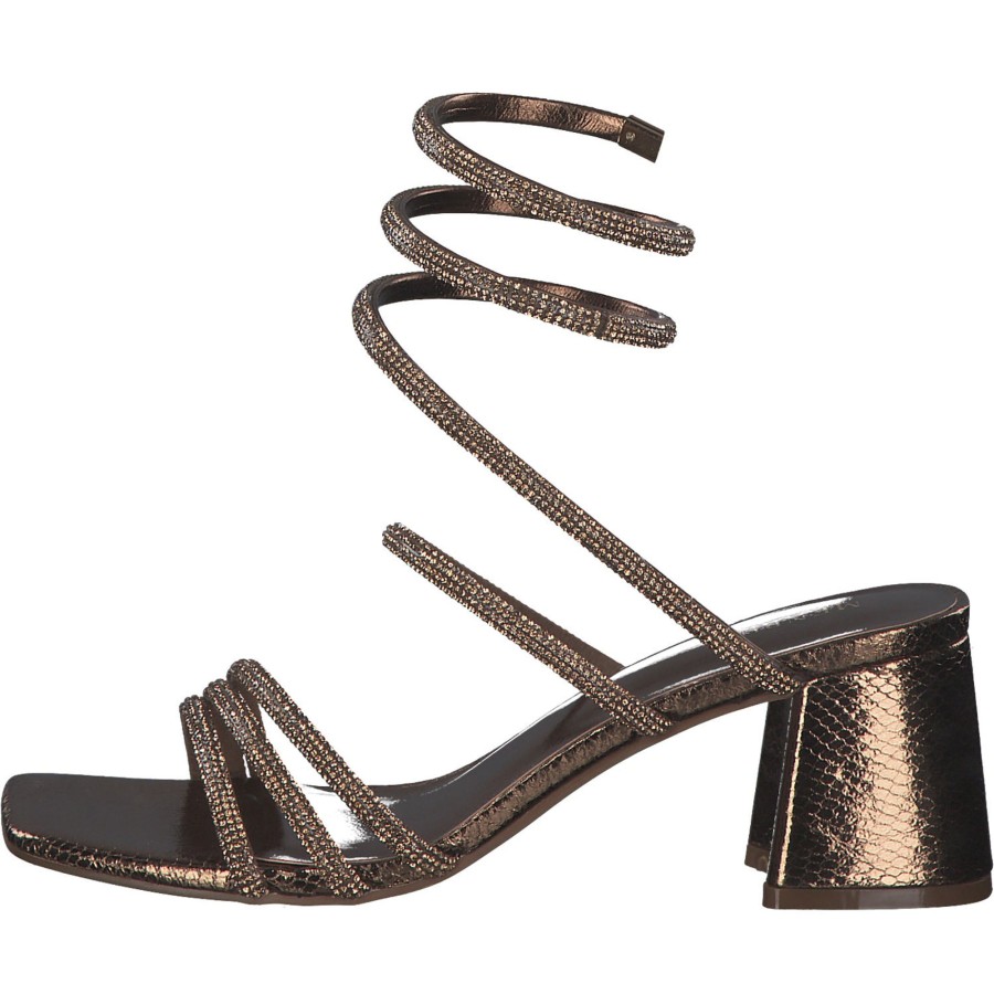 Damen Menbur | Menbur 23790, Plateau-Sandaletten, Damen, Bronze