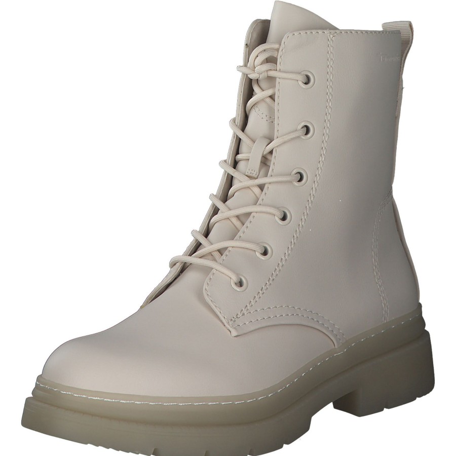 Damen Tamaris | Tamaris 25210, Schnu00Fcrstiefeletten, Damen, Ivory