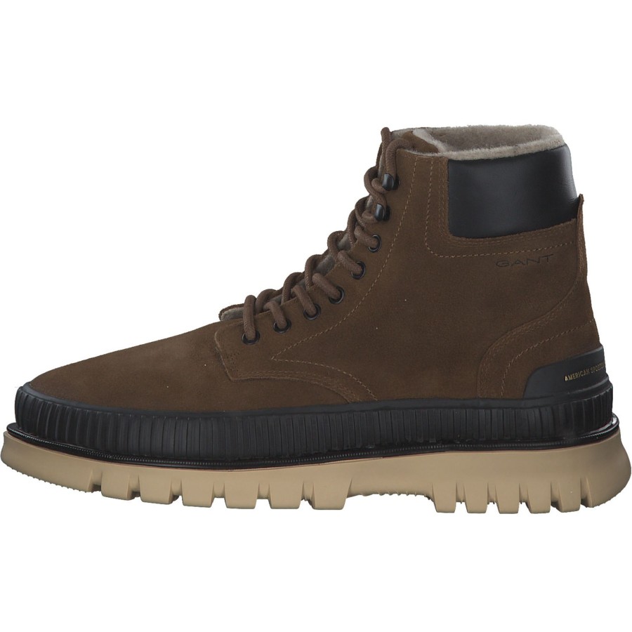 Herren Gant | Gant Nebrada Mid Boot 27643360, Stiefel, Herren, Braun