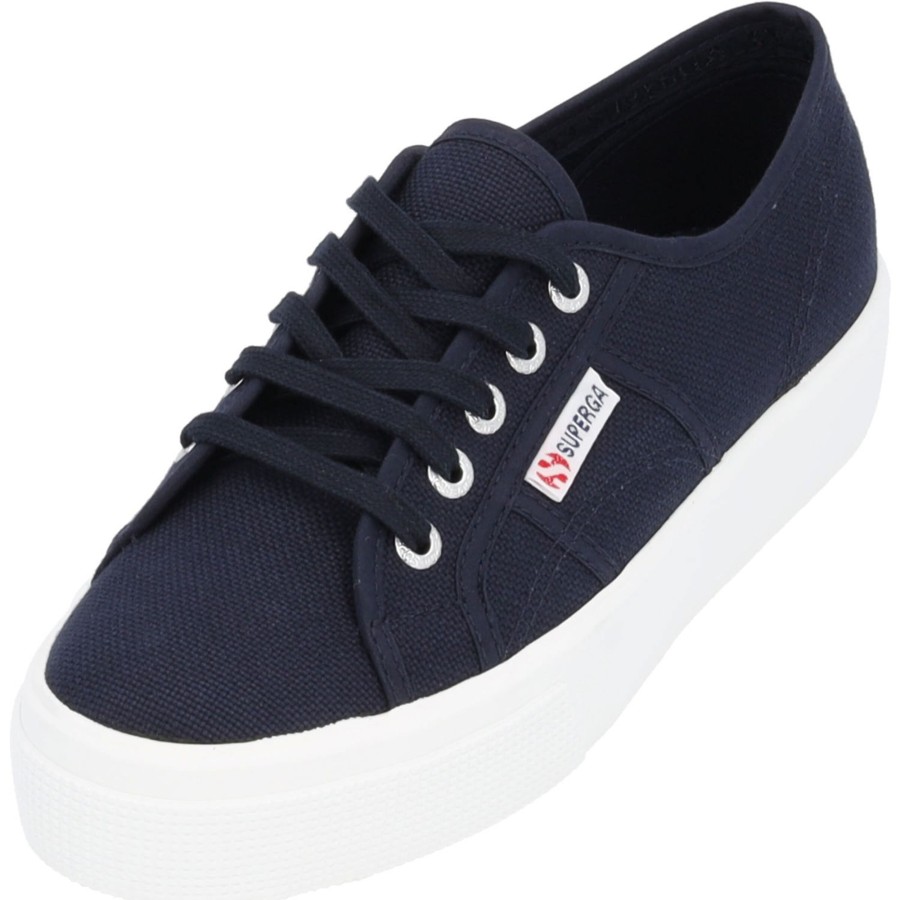 Damen Superga | Superga 2730 Cotu S00C3N0, Sneakers Low, Damen, Blau (Navy White)