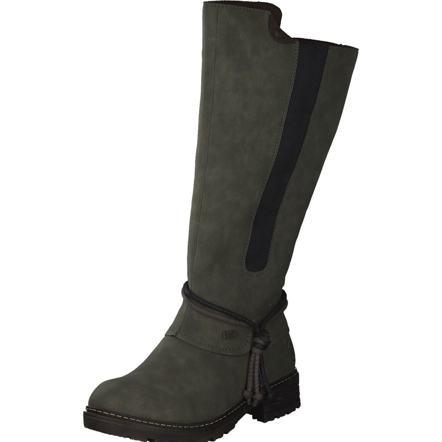 Damen Rieker | Rieker Z4774, Overknee-Stiefel, Damen, Gru00Fcn