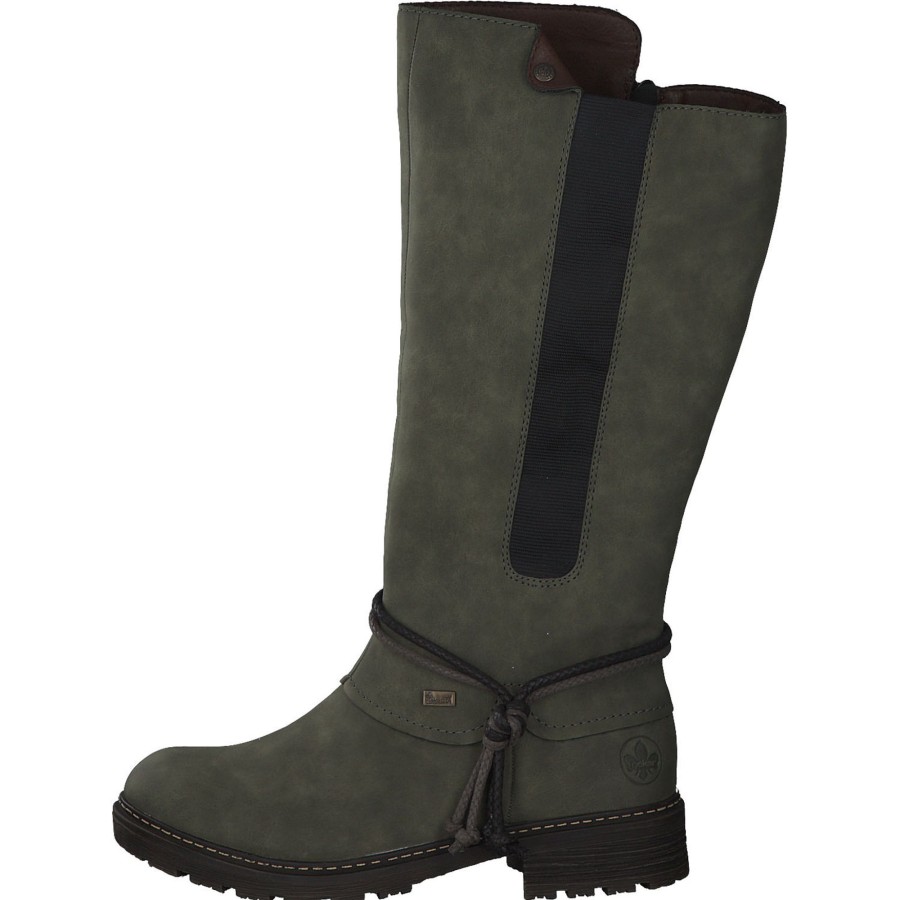 Damen Rieker | Rieker Z4774, Overknee-Stiefel, Damen, Gru00Fcn