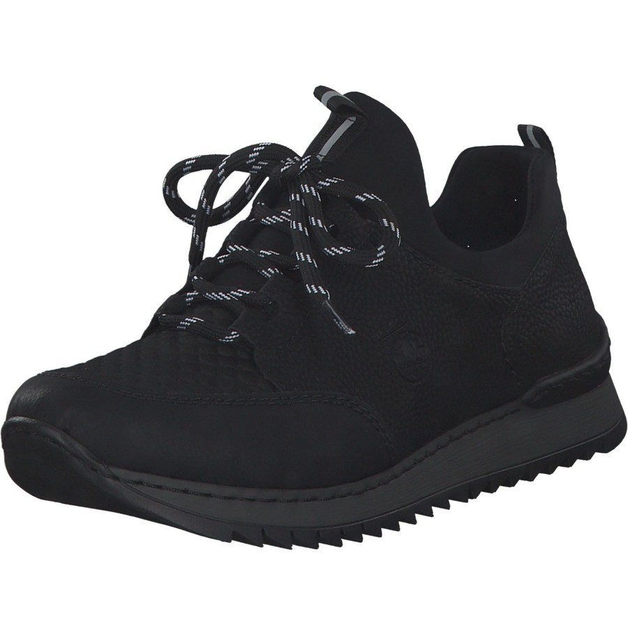 Damen Rieker | Rieker M3682, Sneakers Low, Damen, Schwarz