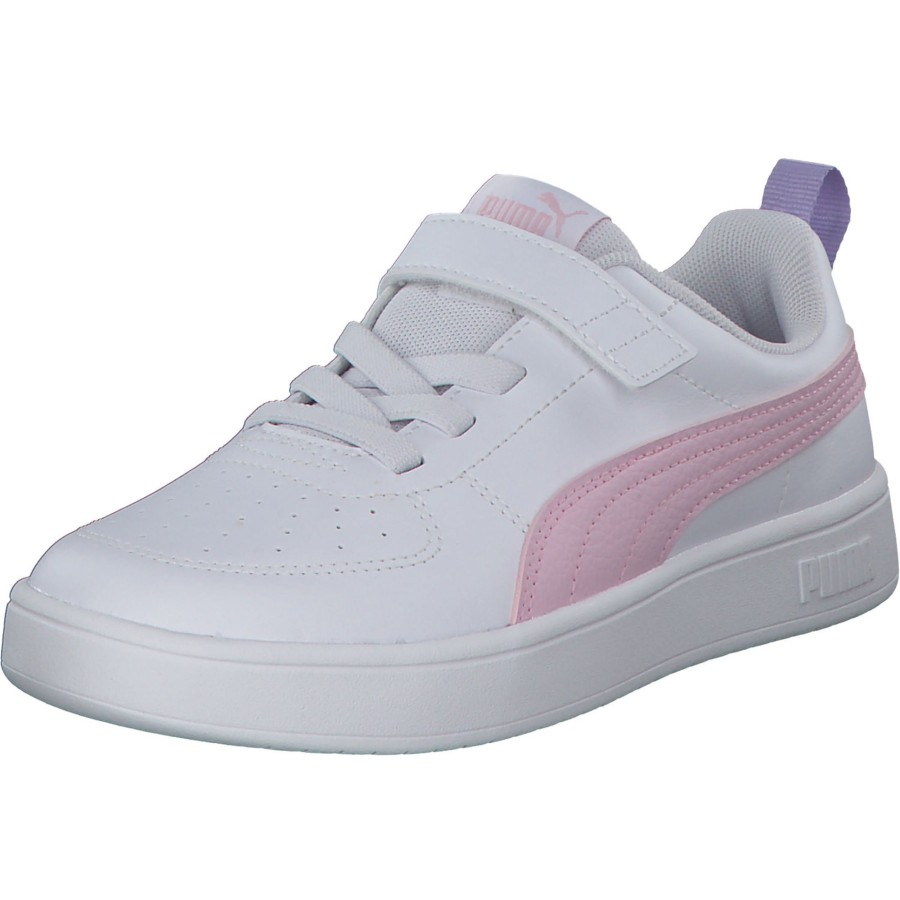 Kinder Puma | Puma Rickie Ac Ps 385836 W, Sneakers Low, Kinder, Puma White-Pearl Pink-Vivid Vi