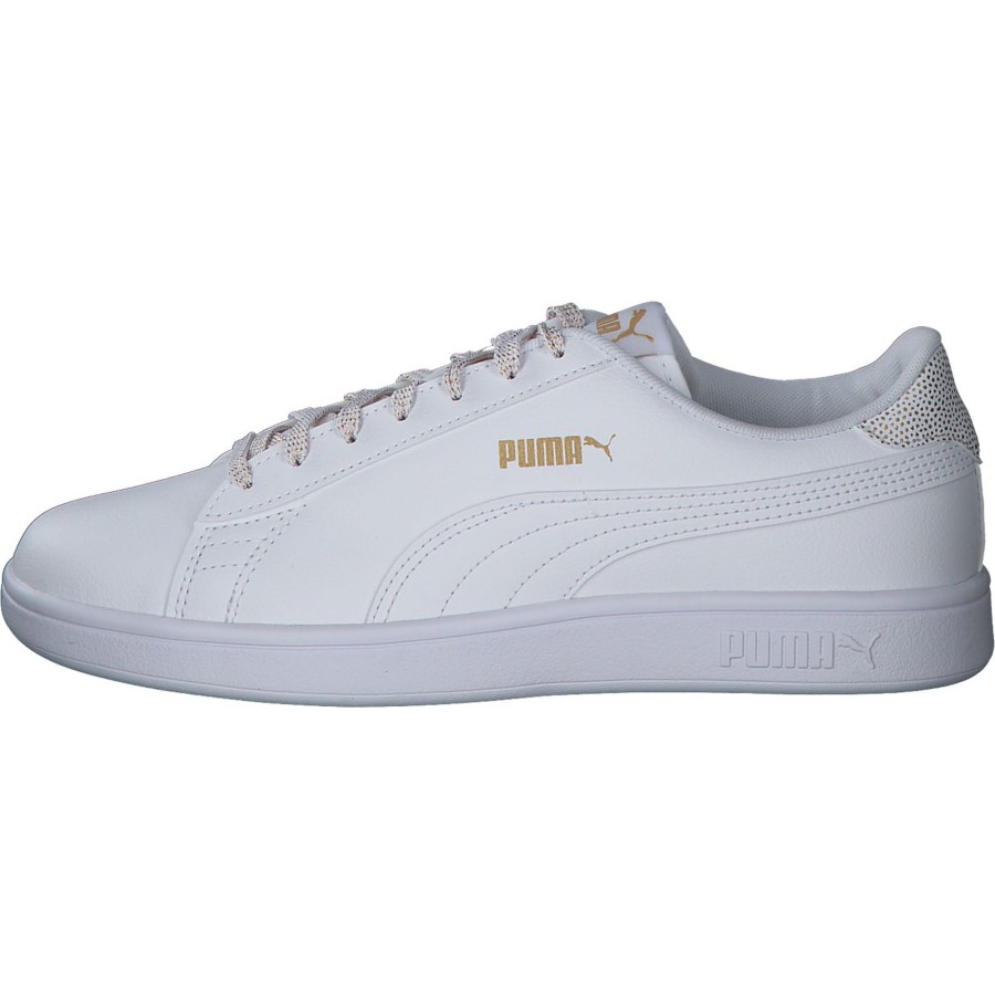 Kinder Puma | Puma Smash V2 Metallics Jr. 386197, Sneakers, Kinder, Puma White