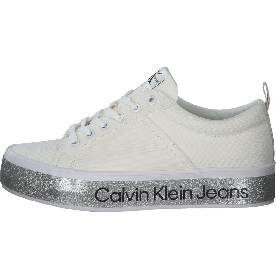 Damen Calvin Klein | Calvin Klein Yw0Yw00491, Sneakers Low, Damen, Weiu00Df