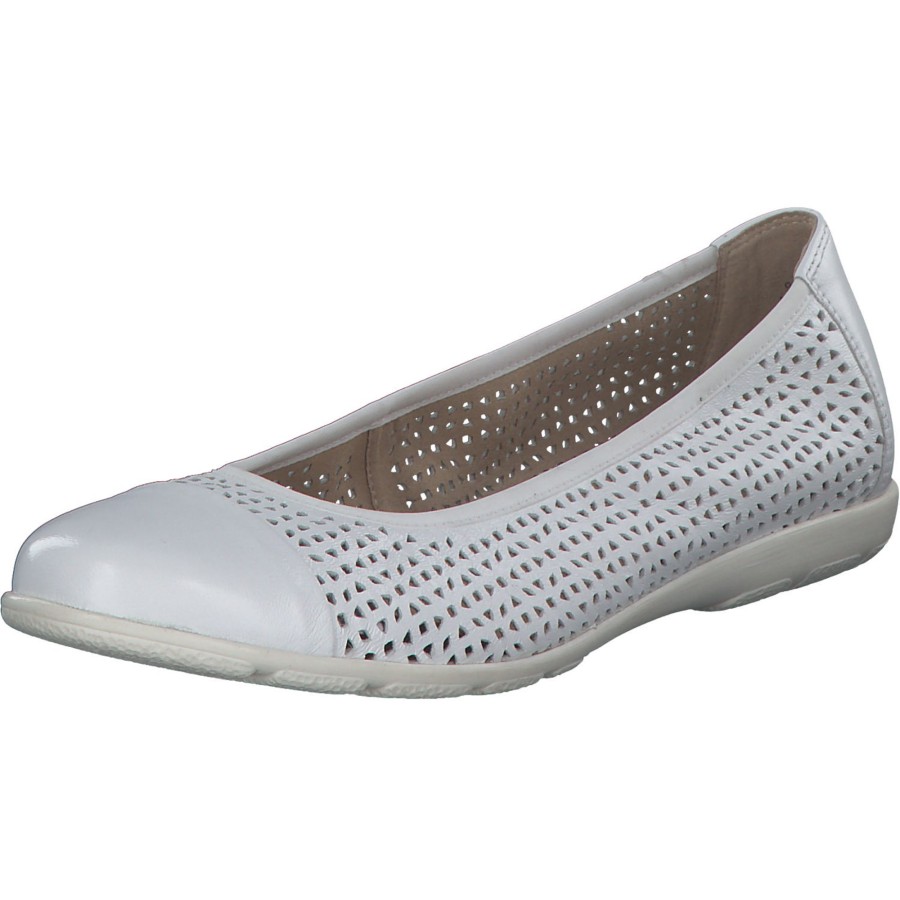 Damen Caprice | Caprice 22151, Ballerinas, Damen, White Nappa