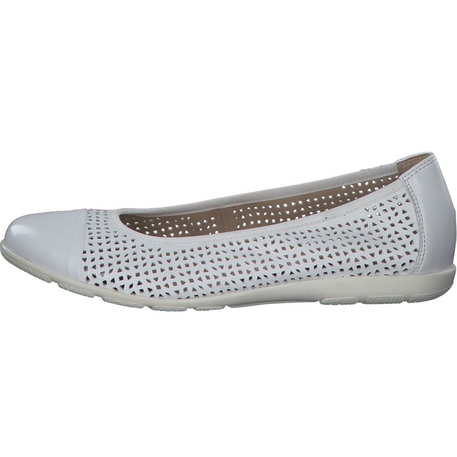 Damen Caprice | Caprice 22151, Ballerinas, Damen, White Nappa