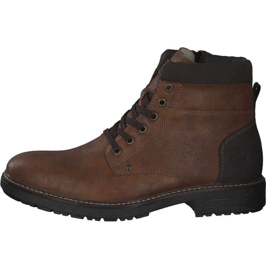 Herren Rieker | Rieker 33140, Schnu00Fcrstiefeletten, Herren, Braun