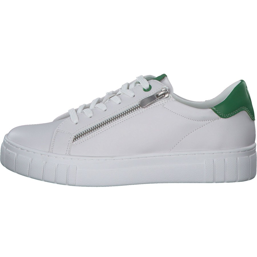 Damen Marco Tozzi | Marco Tozzi 23764, Schnu00Fcrschuhe, Damen, White/Green